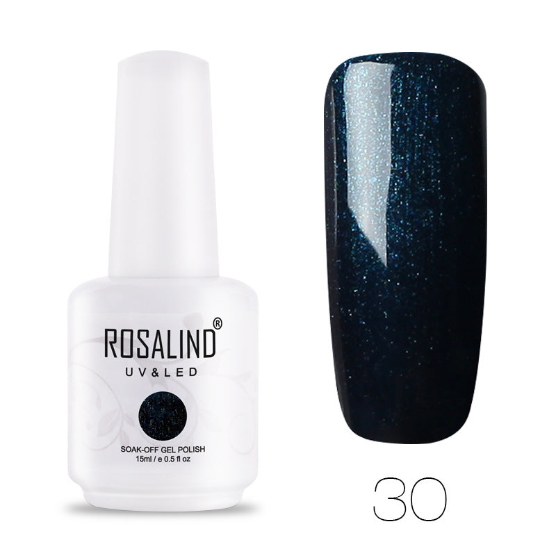 Vernis Semi-Permanent Bleu Nuit Scintillant – Rosalind #30 Nolivia.fr