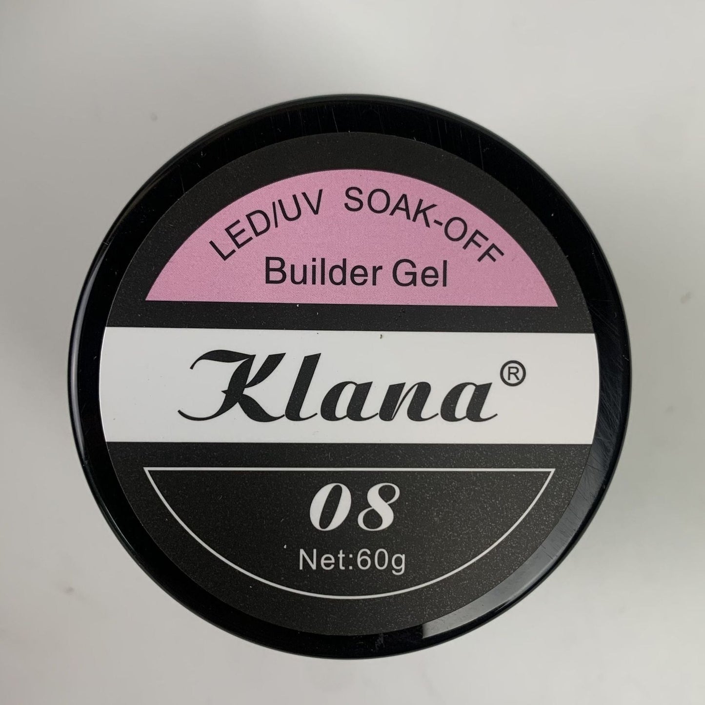 Gel UV Klana Builder Gel – Rose Bonbon #08 (60g) Nolivia.fr