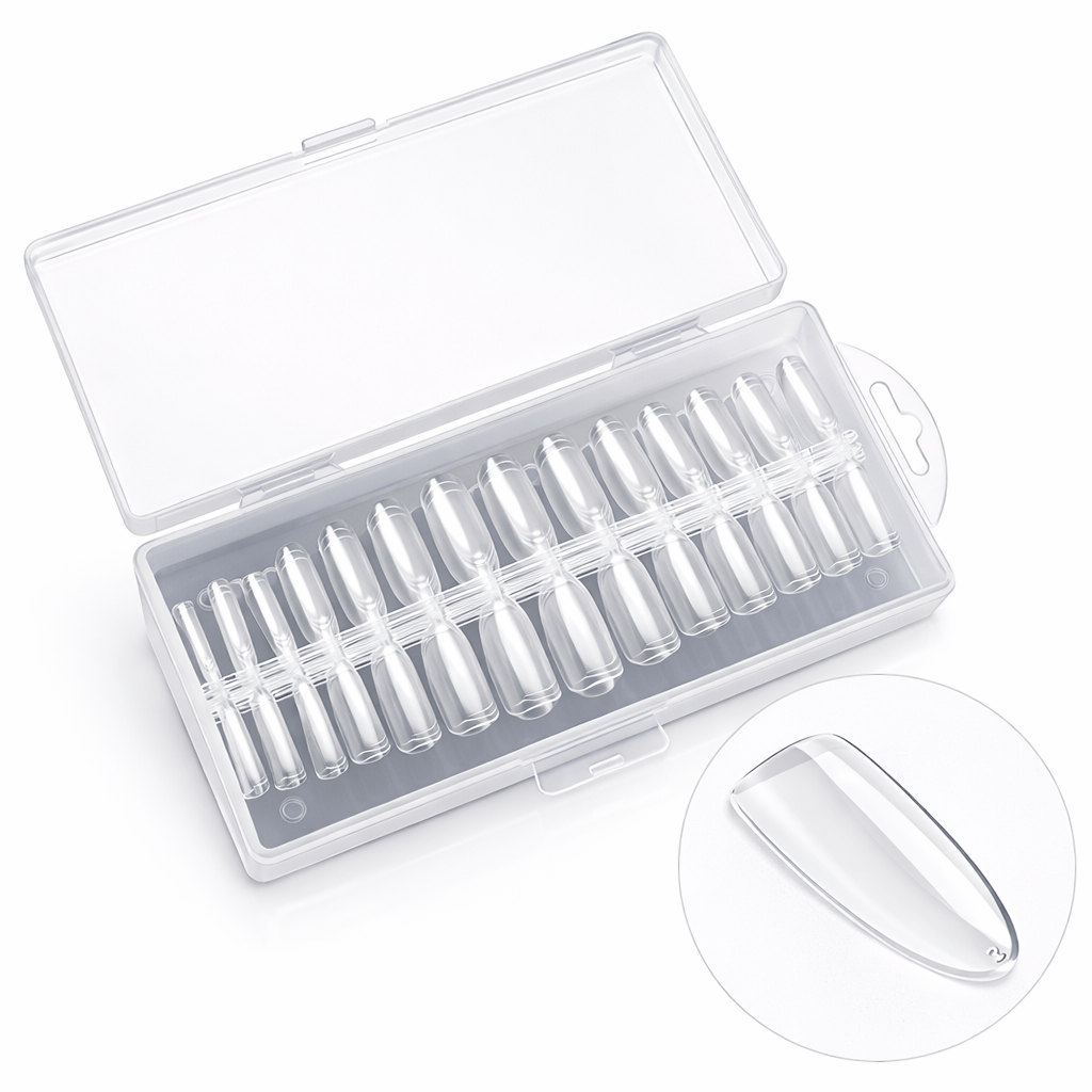 Capsules américaines ovales 240 pièces - faux ongles naturels Nolivia