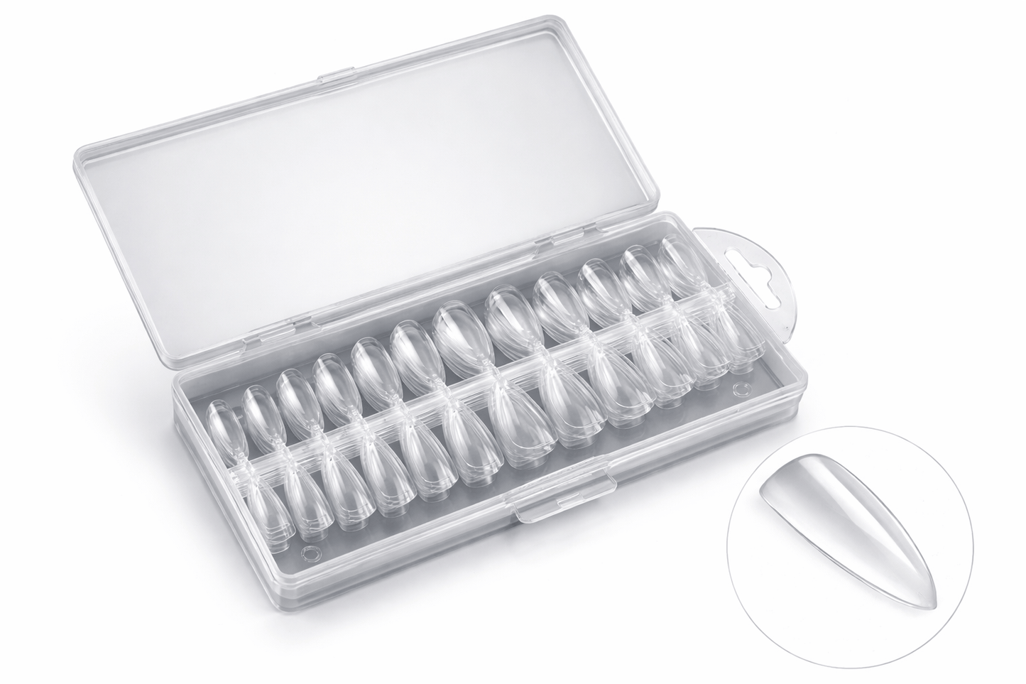 Capsules américaines stiletto 240 pièces - faux ongles pointus Nolivia