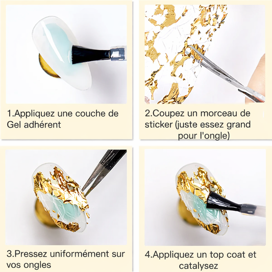 Maille métallisée or et argent