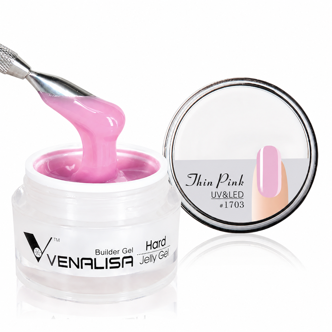 Gel Builder Hard Jelly — Thin Pink #1703 Nolivia.fr