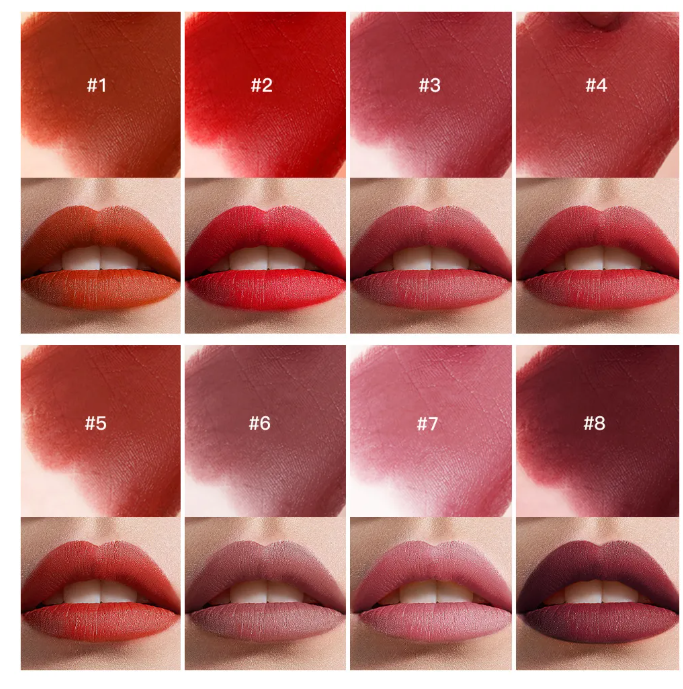 Kit de Rouges à Lèvres en Velours Mat