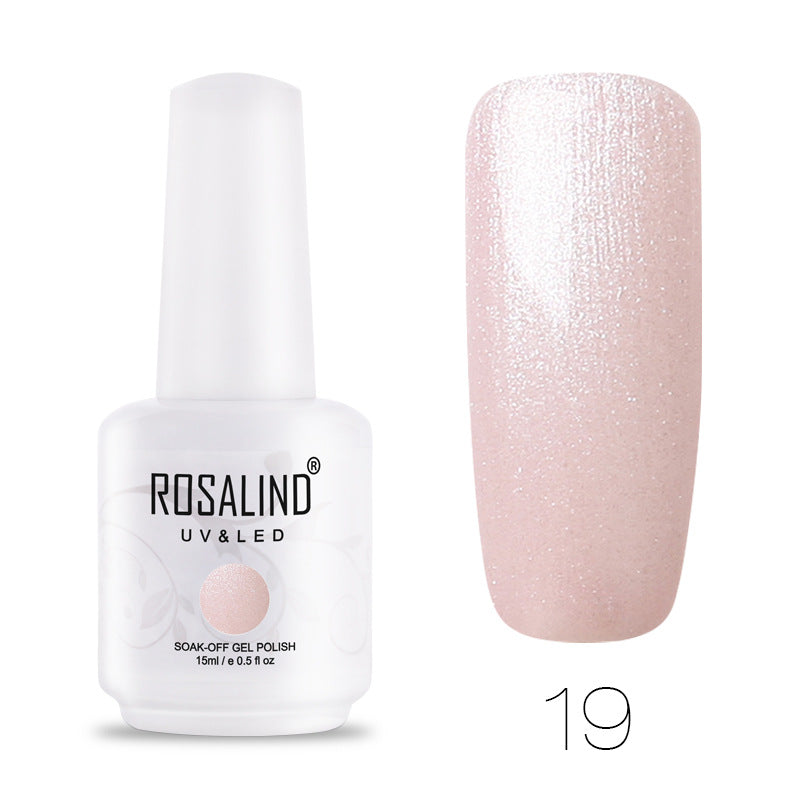 Vernis Semi-Permanent Rose Poudré Scintillant – Rosalind #1 Nolivia.fr