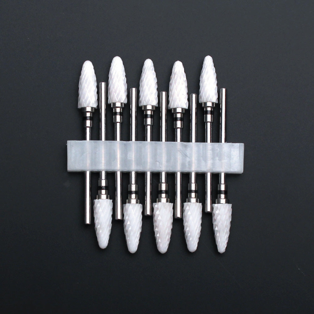 Set 10 embouts Céramique — Ponceuse Électrique Ongles Nolivia.fr