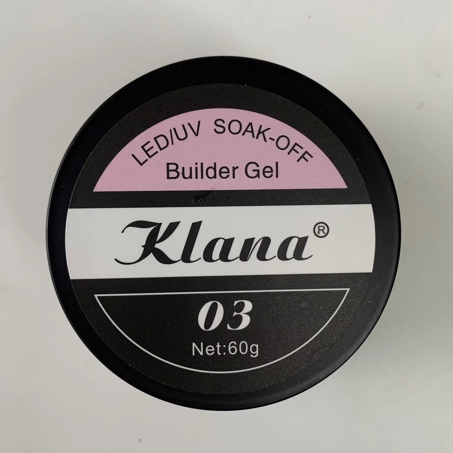 Gel UV Klana Builder Gel – Light Pink #03 (60g) Nolivia.fr