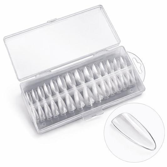 Capsules américaines amande 240 pièces - faux ongles élégants Nolivia