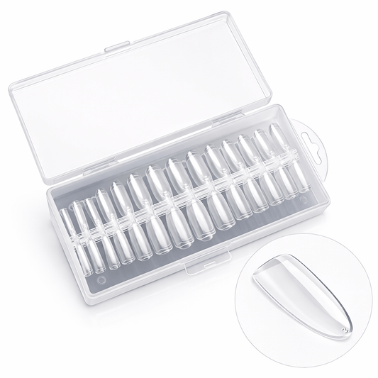 Capsules américaines ovales 240 pièces - faux ongles naturels Nolivia