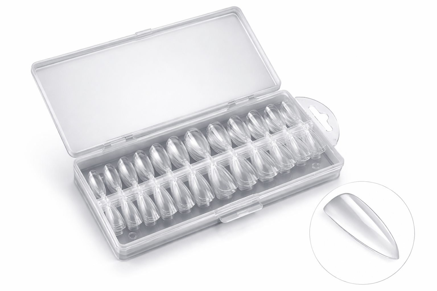 Capsules américaines stiletto 240 pièces - faux ongles pointus Nolivia