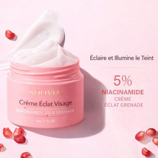 Crème Éclat Visage – Niacinamide 5 % & Grenade