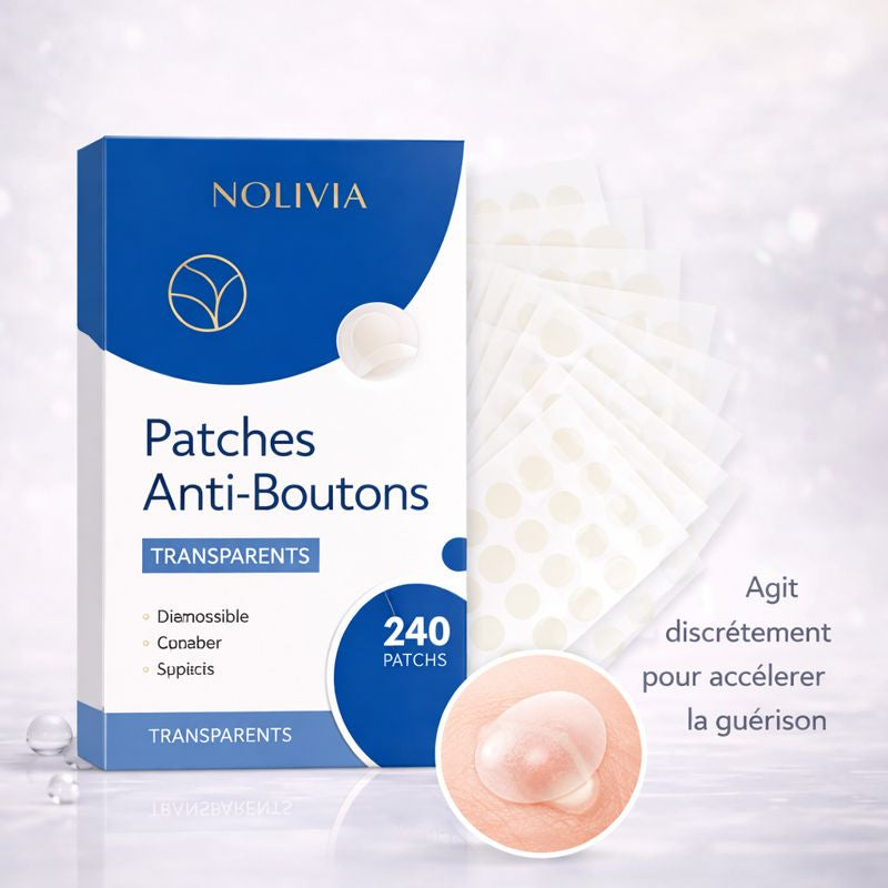 Patchs Anti-Boutons Transparents – 240 patchs