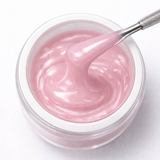 VENALISA Builder Gel Rose Pailleté – Gel de Construction UV/LED Hard Jelly Gel Longue Tenue Nolivia.fr