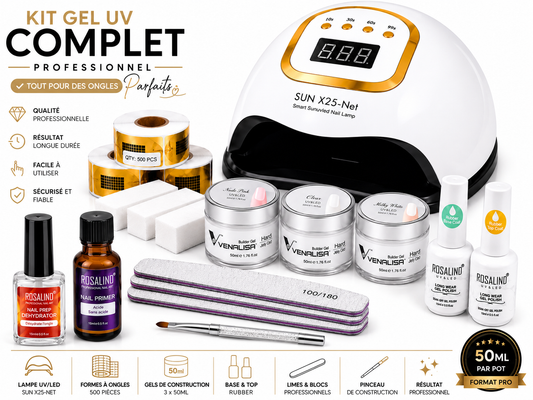 Kit Gel UV Complet – Résultat Salon à Domicile Nolivia.fr
