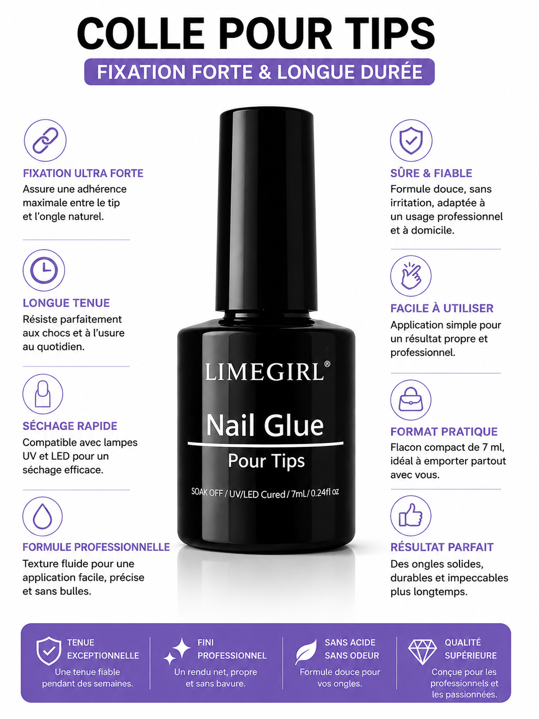 Kit Pose Américaine Complet - Capsules Ongles Pro Nolivia.fr