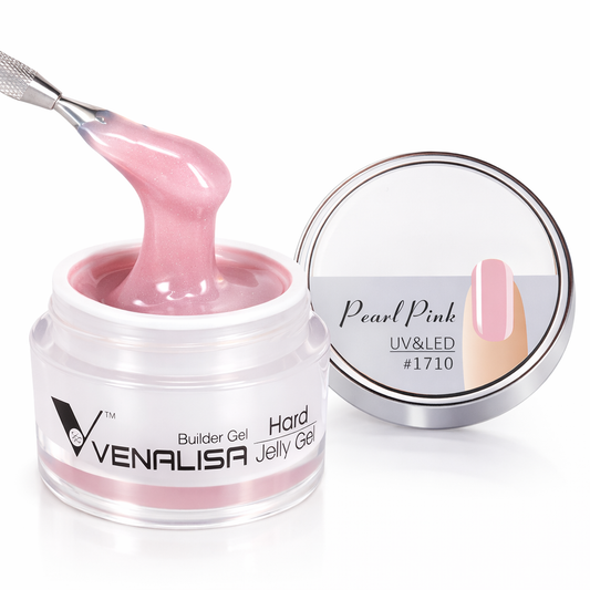 VENALISA Builder Gel Rose Pailleté – Gel de Construction UV/LED Hard Jelly Gel Longue Tenue Nolivia.fr