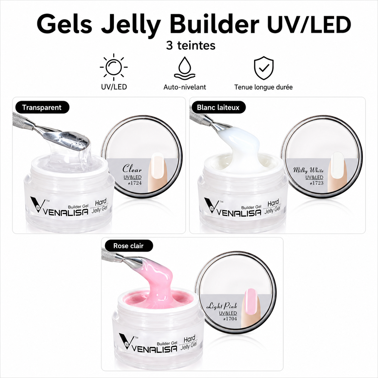 Kit Gel UV Complet – Résultat Salon à Domicile Nolivia.fr