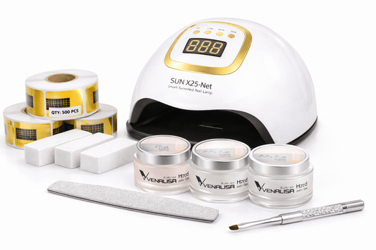 Kit gel UV ongles professionnel complet avec lampe - Nolivia