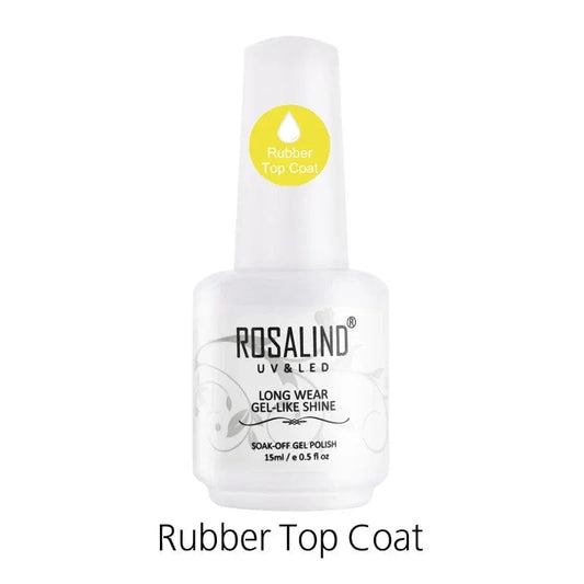 Top coat gel UV rubber brillance longue tenue ROSALIND - Nolivia
